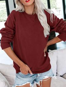 img 3 attached to 🌸 Orchidays Women's Casual Crewneck Sweatshirts: Long Sleeve Cute Tunic Tops in Loose Fit Pullovers