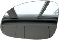 🔍 vw eos, gti, jetta, passat, r32 outside mirror glass - heater, holder, no mental connector - left side installation logo