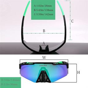 img 1 attached to COOLMEN Replaceable Polarized Sunglasses Cycling