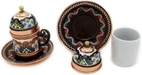 img 1 attached to ☕ Copper Turkish Coffee Cups with Saucer: Authentic and Stylish Brewware