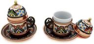 ☕ copper turkish coffee cups with saucer: authentic and stylish brewware логотип