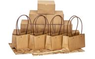 📦 37-piece kraft brown paper set - square boxes with lids, kraft paper bags, and gift tags - includes natural jute twine for enhanced seo logo