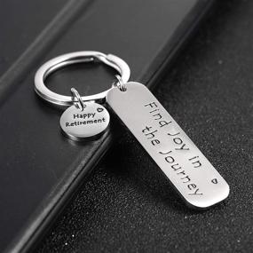 img 1 attached to Find Joy in the Journey: Anlive Keychain – Inspirational Retirement Gift