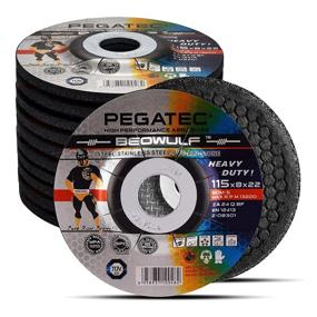 img 4 attached to 🛠️ PEGATEC Grinding Wheel 10 Pack 4.5-inch x 0.32-inch x 7/8-inch Grinding Discs Angle Grinder Wheel with Innovative Heat Dissipation Design for Enhanced Utility and Patented Advancements