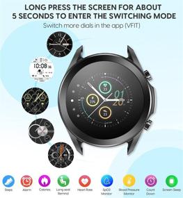 img 3 attached to 📱 Sleek Waterproof Smart Watch with One-Touch Call, Health Tracker, Sleep Monitor and App Reminder - Ideal for Android iOS Phones