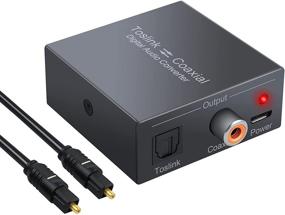 img 4 attached to 🔌 LiNKFOR Bi-Directional Optical-to-Coaxial and Coaxial-to-Optical Digital Audio Converter - Toslink SPDIF to Coax and Coax to Toslink SPDIF Converter Adapter, Splitter, and Repeater