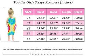 img 2 attached to 👧 Nirovien Toddler Jumpsuits & Rompers - Girls' Clothing for Comfort and Style