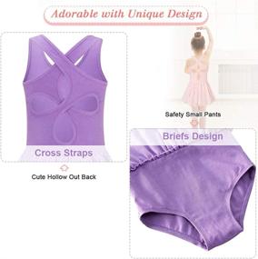 img 2 attached to Sparkle Tutu Skirted Leotard: Move Dance Girls Ballet Dress for 3-9 Years