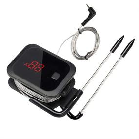 img 2 attached to 🔥 Inkbird BBQ Bluetooth Meat Thermometer - Wireless 150ft Digital Grill Thermometer with Timer & Alarm for Smoker, Kitchen Oven, Barbecue - Dual Probes