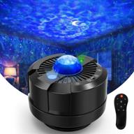 🌌 enhance your bedroom with star projector, night light 3in1: alexa & google home compatible, ocean wave nebula cloud with moon & stars, 16 million colors! smart app & voice control for all - adults & kids logo