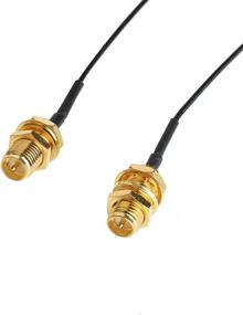 img 1 attached to 📶 2-Pack 8dBi Dual Band WiFi RP-SMA Male Antenna with 35CM U.FL/IPEX to RP SMA Female Pigtail Cable – Ideal for Mini PCIe Card Wireless Routers, PC Repeater, Desktop, FPV UAV Drone, PS4 Build