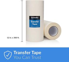 img 3 attached to 🔥 American-Made Transfer Tape for Vinyl: 12 inch x 300 ft. Crafters' Essential for Craft Cutters and Sign Makers