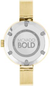 img 1 attached to Movado 3600201 Дисплей из нержавеющей стали золотистого цвета