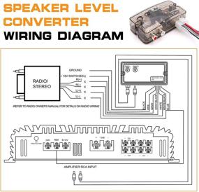 img 3 attached to 🔊 Высоко-низкая задержка преобразователя сигнала с адаптером для автомобильной аудиосистемы с усилителем, сабвуфером, CD-плеером и усилителем.