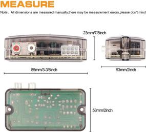 img 1 attached to 🔊 Высоко-низкая задержка преобразователя сигнала с адаптером для автомобильной аудиосистемы с усилителем, сабвуфером, CD-плеером и усилителем.