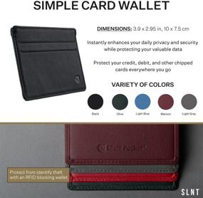img 3 attached to 👜 Sleek Leather Silent Pocket: Superior RFID Blocking for Secure Simplicity