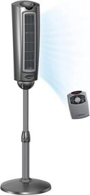img 4 attached to 💨 Lasko 2535 52-Inch Oscillating Pedestal Fan: Powerful Cooling in Silver Gray