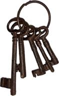 🔑 salomé idea(tm large vintage iron wall rack, key holder, handcrafted coat rack (5 keys, brown) - enhanced seo логотип