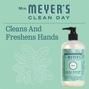 img 4 attached to Mrs. Meyer's Mint Kitchen Essentials Kit: Bundle of 3 Products - (1) Dish Soap, (1) Hand Soap, (1) Everyday Cleaner