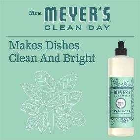 img 3 attached to Mrs. Meyer's Mint Kitchen Essentials Kit: Bundle of 3 Products - (1) Dish Soap, (1) Hand Soap, (1) Everyday Cleaner