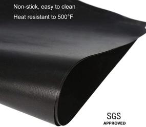 img 1 attached to 🔥 Gas Stove Protectors - Stove Burner Covers Black 0.2mm Double Thickness, Reusable, Non-Stick, Fast Clean Liners for Kitchen/Cooking. BPA Free, Size 10.6" x 10.6" (8 Packs)