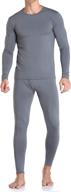👨 weerti men's thermal underwear set - fleece lined long johns base layer top and bottom логотип