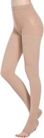 img 3 attached to 🧦 Varicose Vein Relief Compression Pantyhose 20-30 mmHg for Women and Men