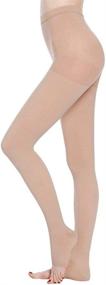 img 1 attached to 🧦 Varicose Vein Relief Compression Pantyhose 20-30 mmHg for Women and Men