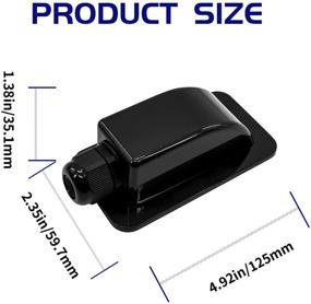 img 2 attached to Zayin Single Solar Cable Entry Gland Housing Waterproof Roofs（Black）