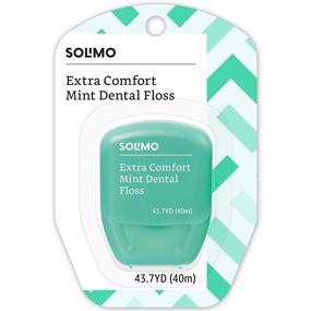 img 2 attached to 🦷 Solimo Extra Comfort Mint Dental Floss, 40m (6-Pack) by Amazon Brand