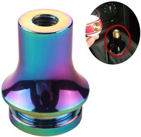 img 1 attached to 🔧 Neo Chrome Shift KNOB Boot Retainer/Adapter for Manual Gear Shifter Lever 10X1.25 - Enhanced SEO