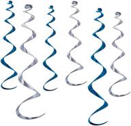 набор из 6 штук twirly whirlys от beistle: различных размеров от 4 до 24 дюймов и от 2 до 36 дюймов для яркого украшения вечеринки логотип