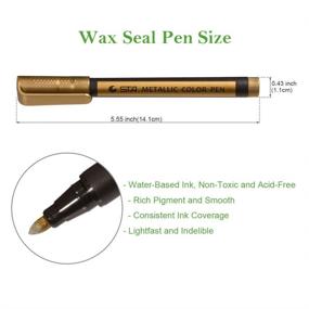 img 2 attached to 🖋️ SEO-Optimized Triwol Wax Seal Pen Kit: Decorate Wax Seal Stamp with Special Pen, Compatible with All Wax Seal Beads or Sticks, Perfect Tool for Wedding Envelope Seal Stamp Decoration