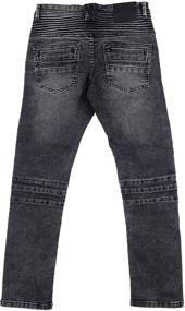 img 3 attached to RAY Slim Boys' Biker Pants - Trendy Clothing for Boys, Ideal for Jeans