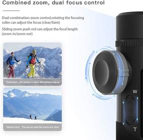 img 1 attached to 📸 Compact AOCHUAN Smart XR 3-Axis Handheld Gimbal: Ideal for Smartphones, Foldable Design, Max. 250g Payload, iOS & Android Friendly, Zoom & Focus Control, LCD Display