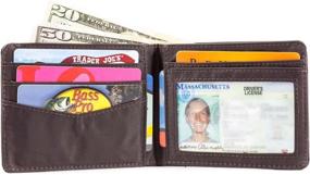 img 3 attached to 💼 Big Skinny Slimline Bi Fold Wallet: Sleek Men's Accessory for Wallets, Card Cases & Money Organizers