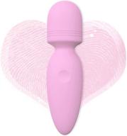 compact and powerful mini wand massager: portable, silent, and waterproof | rechargeable handheld personal massager for full body relief [4.35 * 1.18 inches] logo