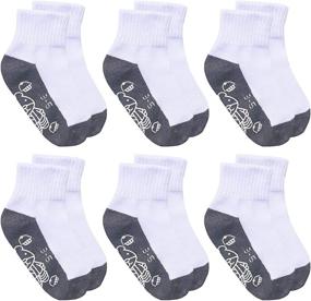 img 4 attached to 🧦 RATIVE Unisex Non Slip Crew Socks for Baby Infant Toddler Kids, Boys and Girls