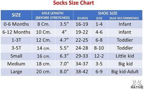 img 3 attached to 🧦 RATIVE Unisex Non Slip Crew Socks for Baby Infant Toddler Kids, Boys and Girls