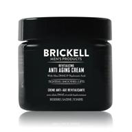 🧖 brickell men's revitalizing anti-aging cream for men - natural & organic, reduce fine lines & wrinkles - 2 oz, scented logo