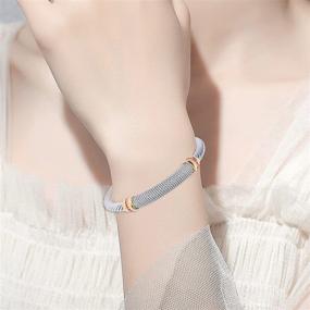 img 1 attached to 🌟 Stylish and Versatile Tiyad Adjustable Bracelet: High-Quality Stainless Steel Girls' Jewelry