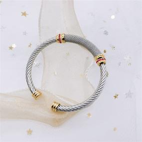 img 3 attached to 🌟 Stylish and Versatile Tiyad Adjustable Bracelet: High-Quality Stainless Steel Girls' Jewelry