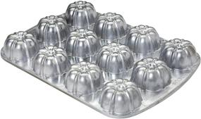 img 1 attached to Изделие: Высокое качество: Профессиональная выпечка Focus Foodservice из литого неклеющегося алюминия с рифленым дном для маффинов диаметром 2 5/8 дюйма, 12 ячеек.