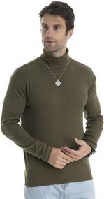 img 1 attached to 👕 Men's Lightweight Turtleneck Pullover Sleeve Tee for T-Shirts & Tanks