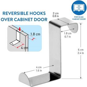 img 1 attached to 🔧 Stainless Reversible Cupboard Holders by Tatkraft