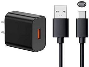 img 3 attached to 🔌 Fast Power Charger for Late 2019 & Newer Generation Fire HD 8, 10 & Kids Tablets | USB-C Type C Cable & AC Wall Adapter | 6FT Cord Wire (Not Compatible with Old Fire Tablets)