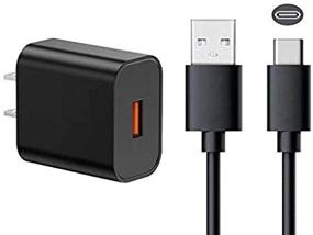 img 2 attached to 🔌 Fast Power Charger for Late 2019 & Newer Generation Fire HD 8, 10 & Kids Tablets | USB-C Type C Cable & AC Wall Adapter | 6FT Cord Wire (Not Compatible with Old Fire Tablets)