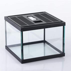 img 2 attached to 🦎 Exquisite Crapelles Reptile Amphibians Terrarium Glass Box: Waterproof, Ventilated, and Perfect for Small Pets - Offers Transparency and Clear Visibility Inside