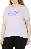 puma women's essentials logo tee: 👚 a must-have fashion staple for stylish women logo