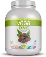 🍫 vega one organic chocolate meal replacement protein powder - plant based superfood for men and women, 3.7lbs (42 servings) logo